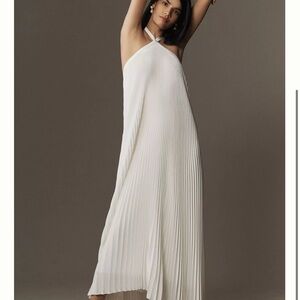 NWT - Anthropologie Asymmetrical White Dress